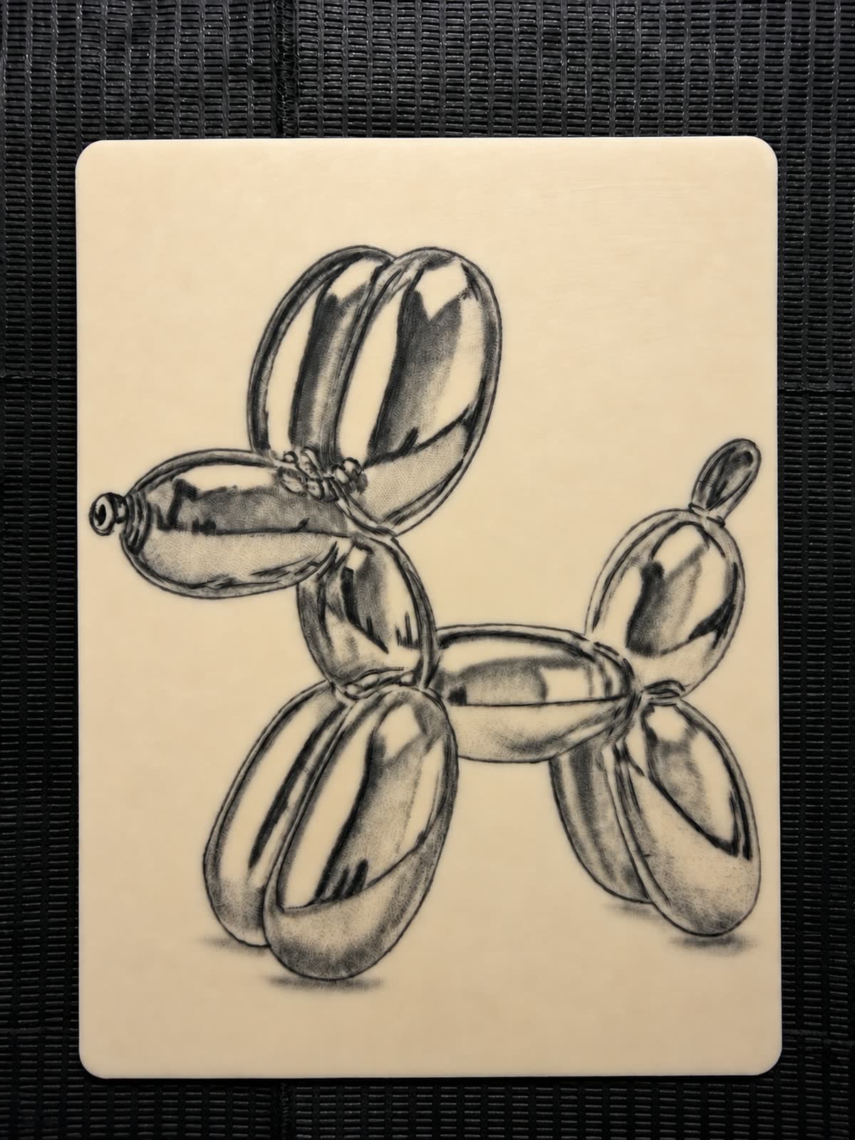 Black and grey balloon dog
